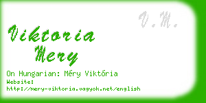 viktoria mery business card